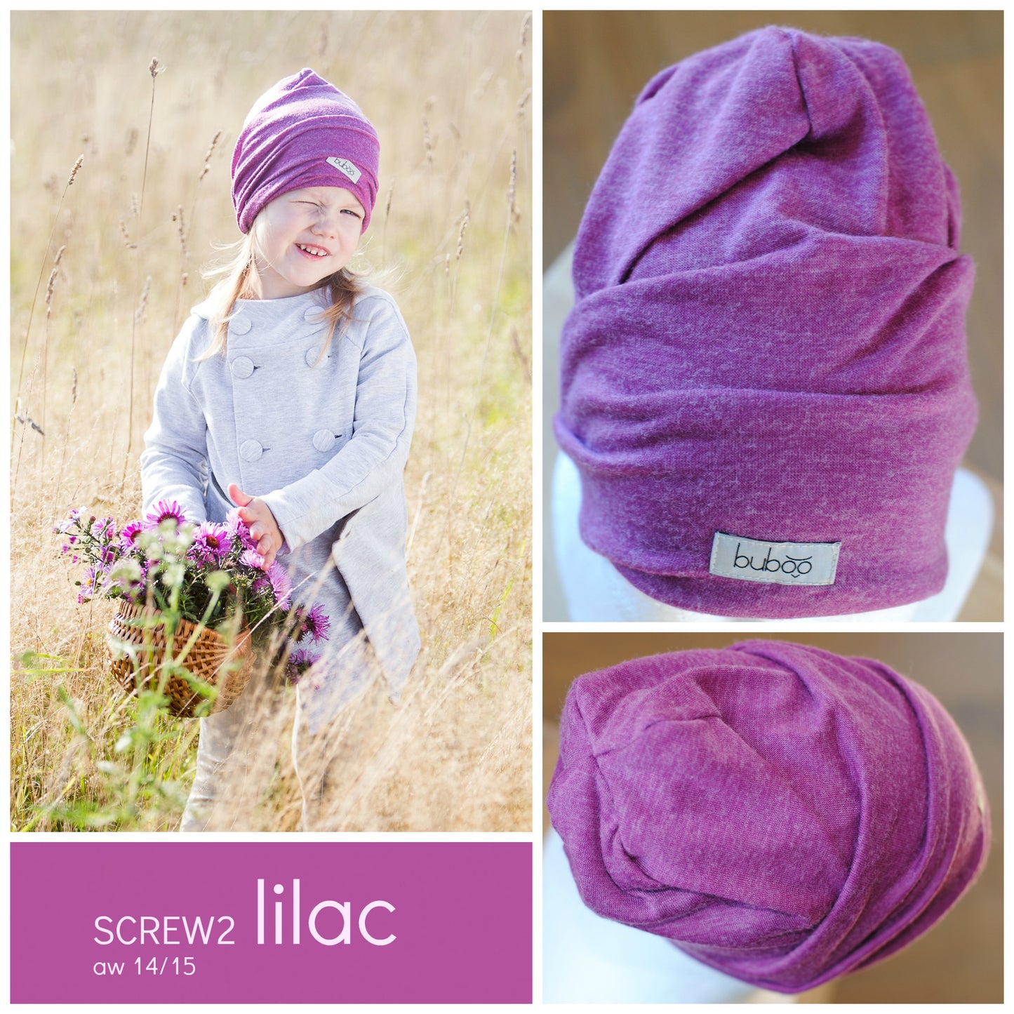 Screw2 Beanie – Lilac | Gentle & Trendy Twisted Beanie for All Ages