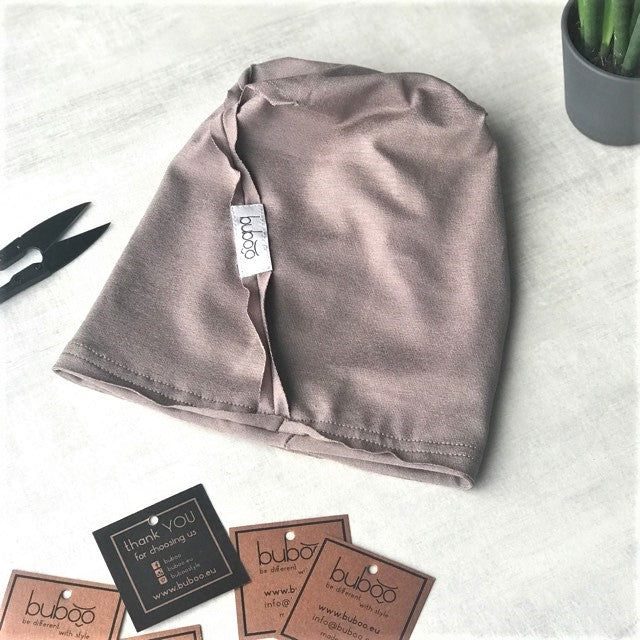 Kids double-layer cotton beanie UPSIDEDOWN – Cocoa