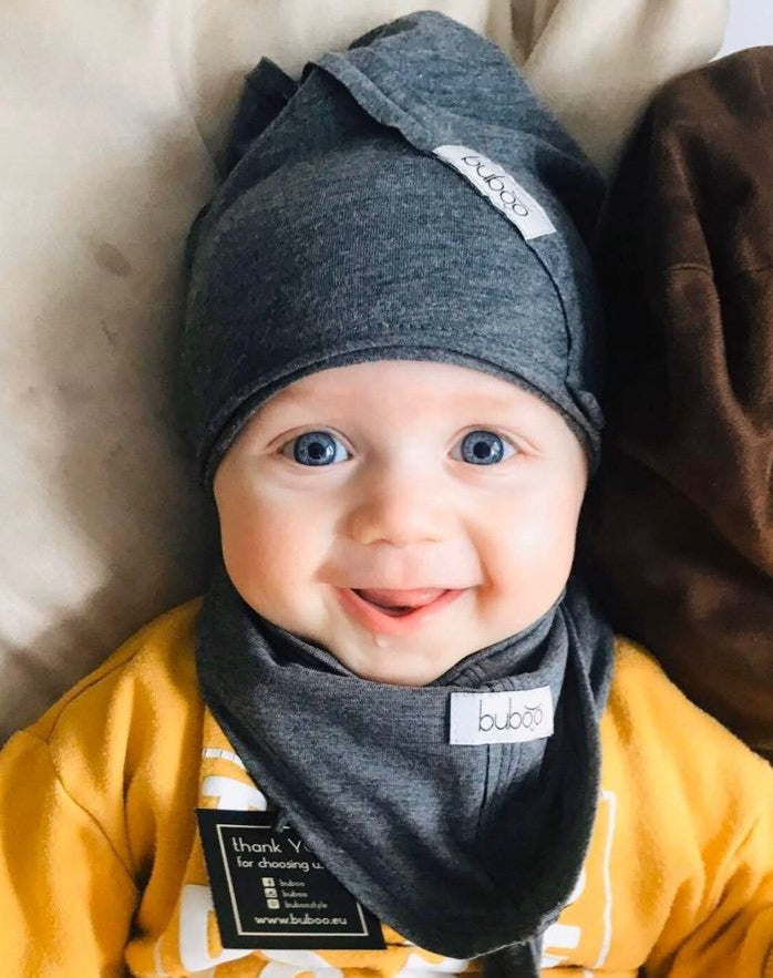 Kids thin cotton beanie UPSIDEDOWN – Grey Dandelion