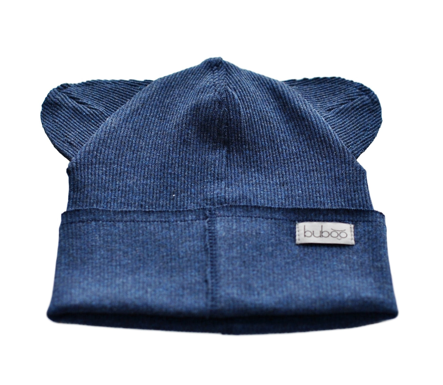 BEAR Blueberry Double Cotton Beanie with Teddy Ears