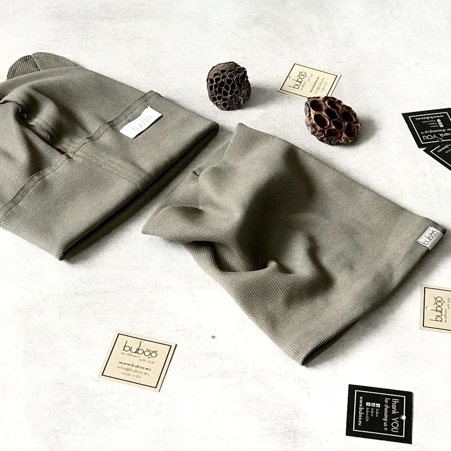 Kids snood scarf for spring  fall - Khaki