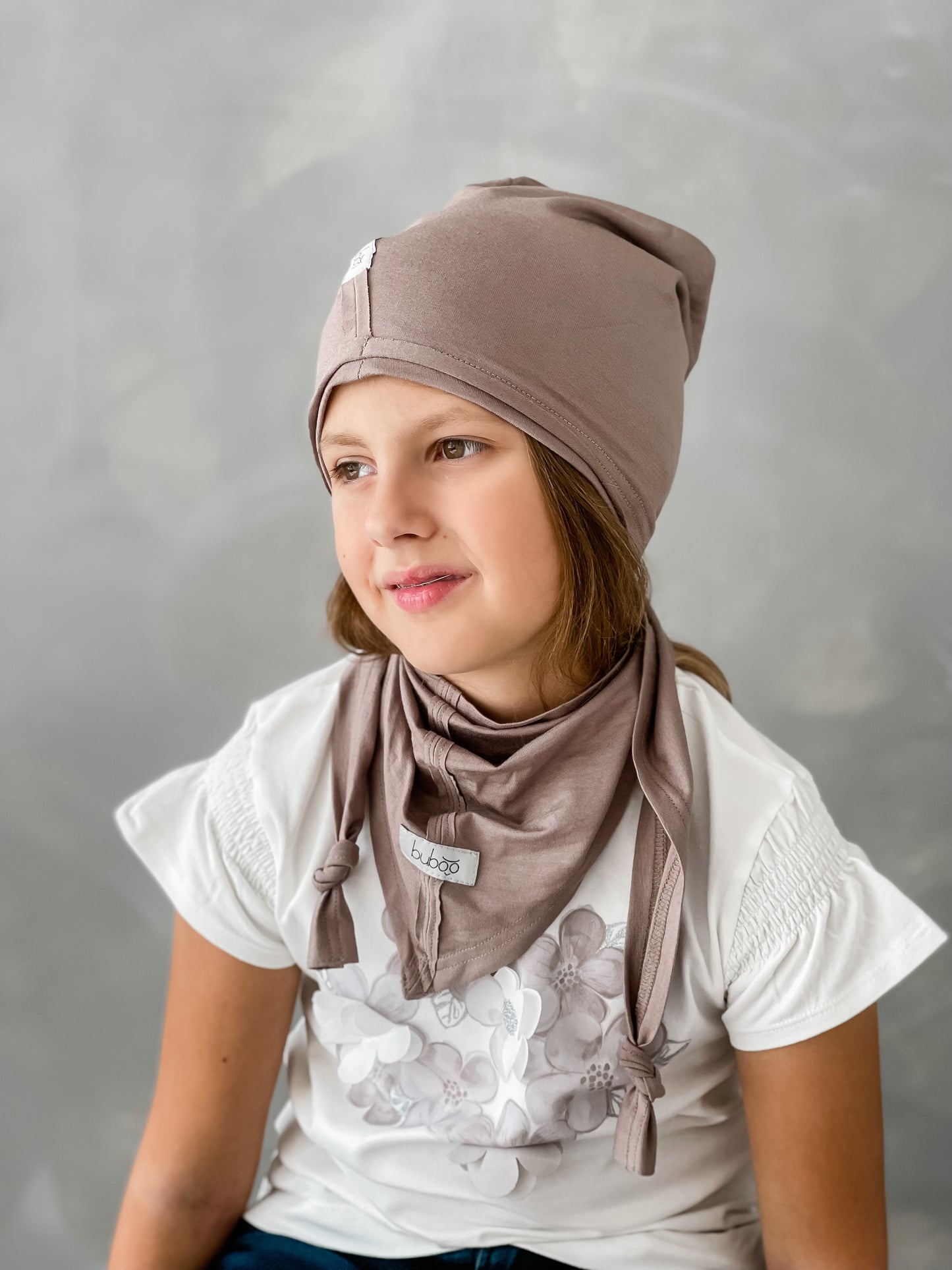 Kids double-layer cotton beanie UPSIDEDOWN – Cocoa