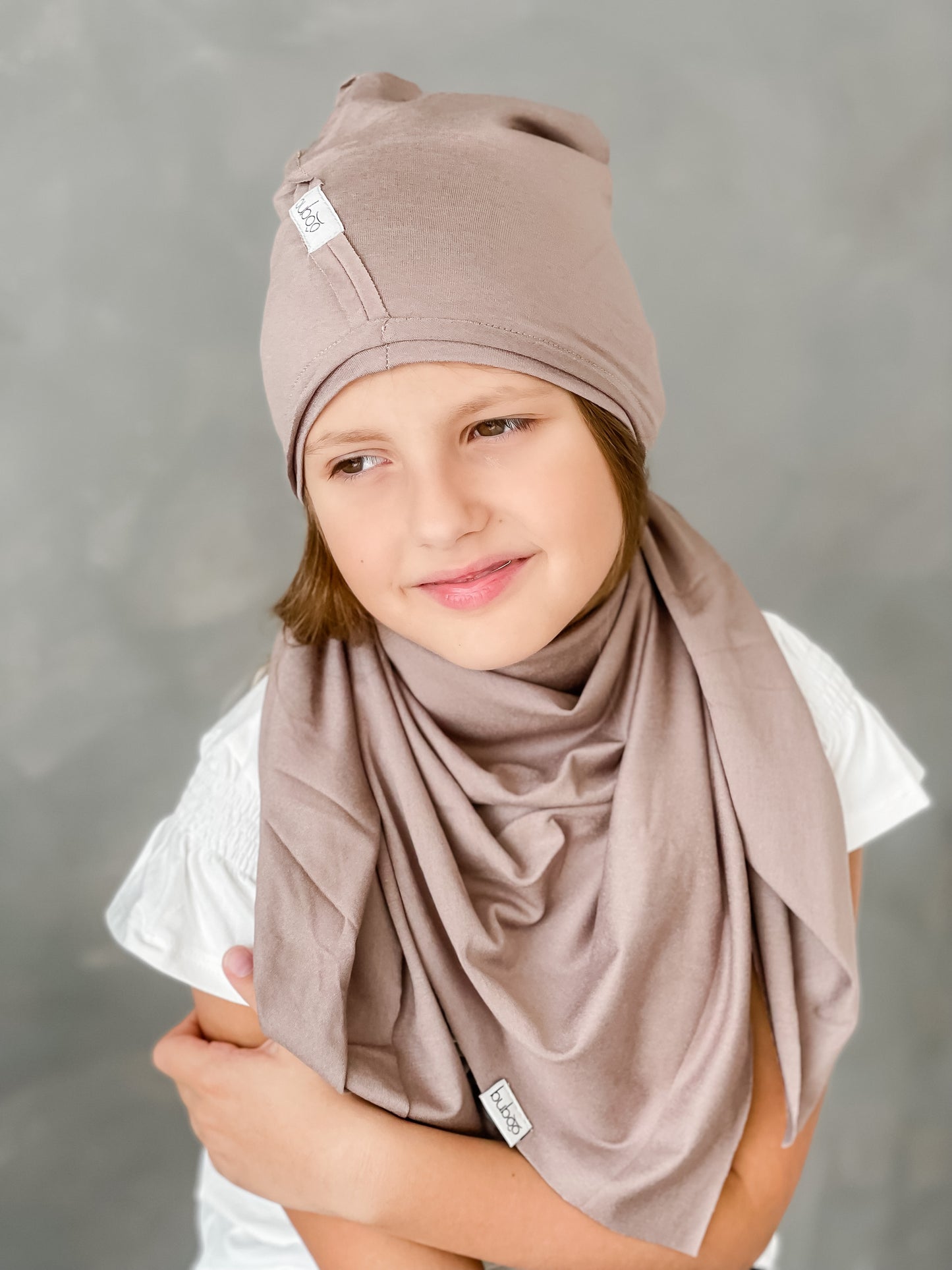 Kids double-layer cotton beanie UPSIDEDOWN – Cocoa