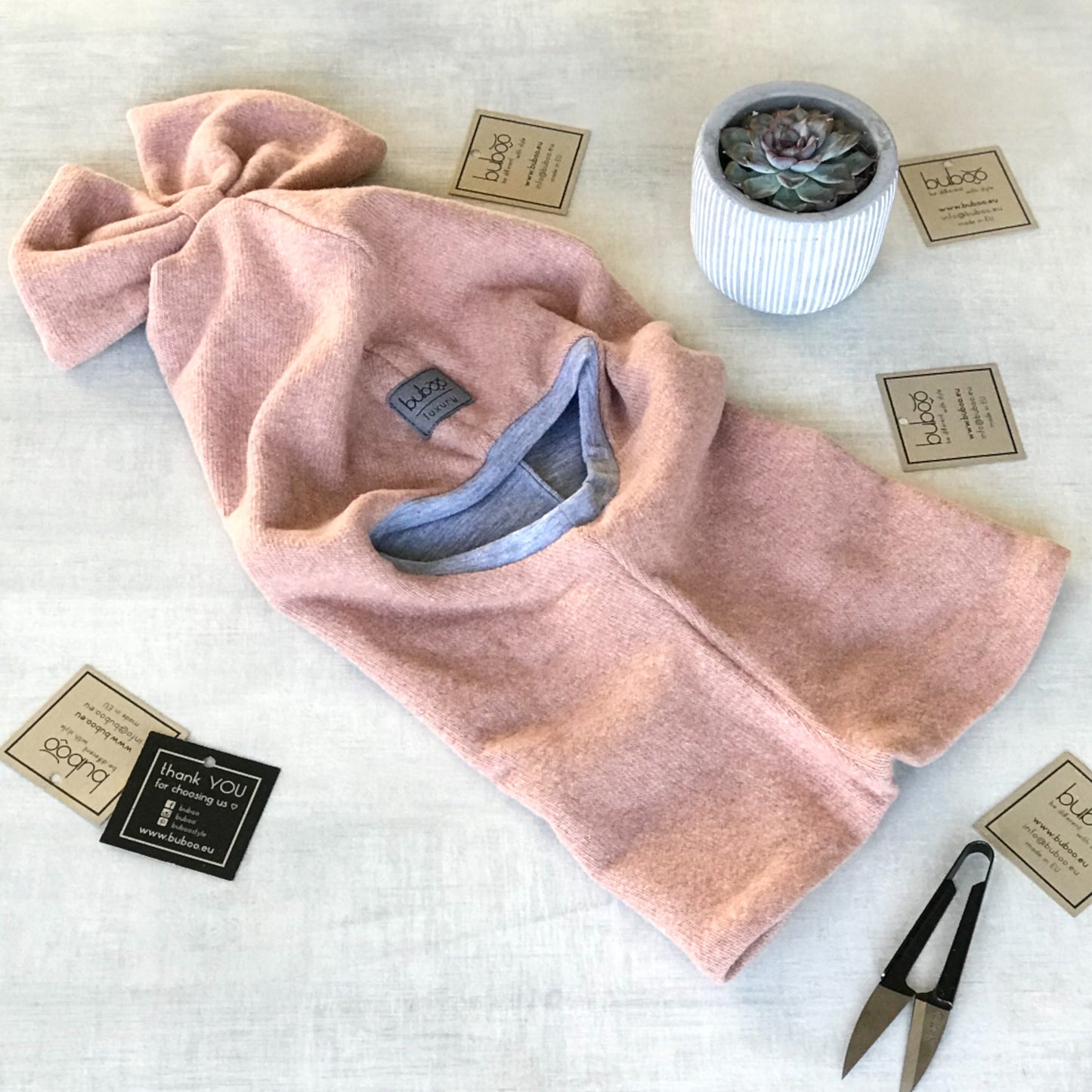 Luxury Fashionista Cotton Girls – Ash Rose | Autumn/Winter/Spring Hat – BUBOO