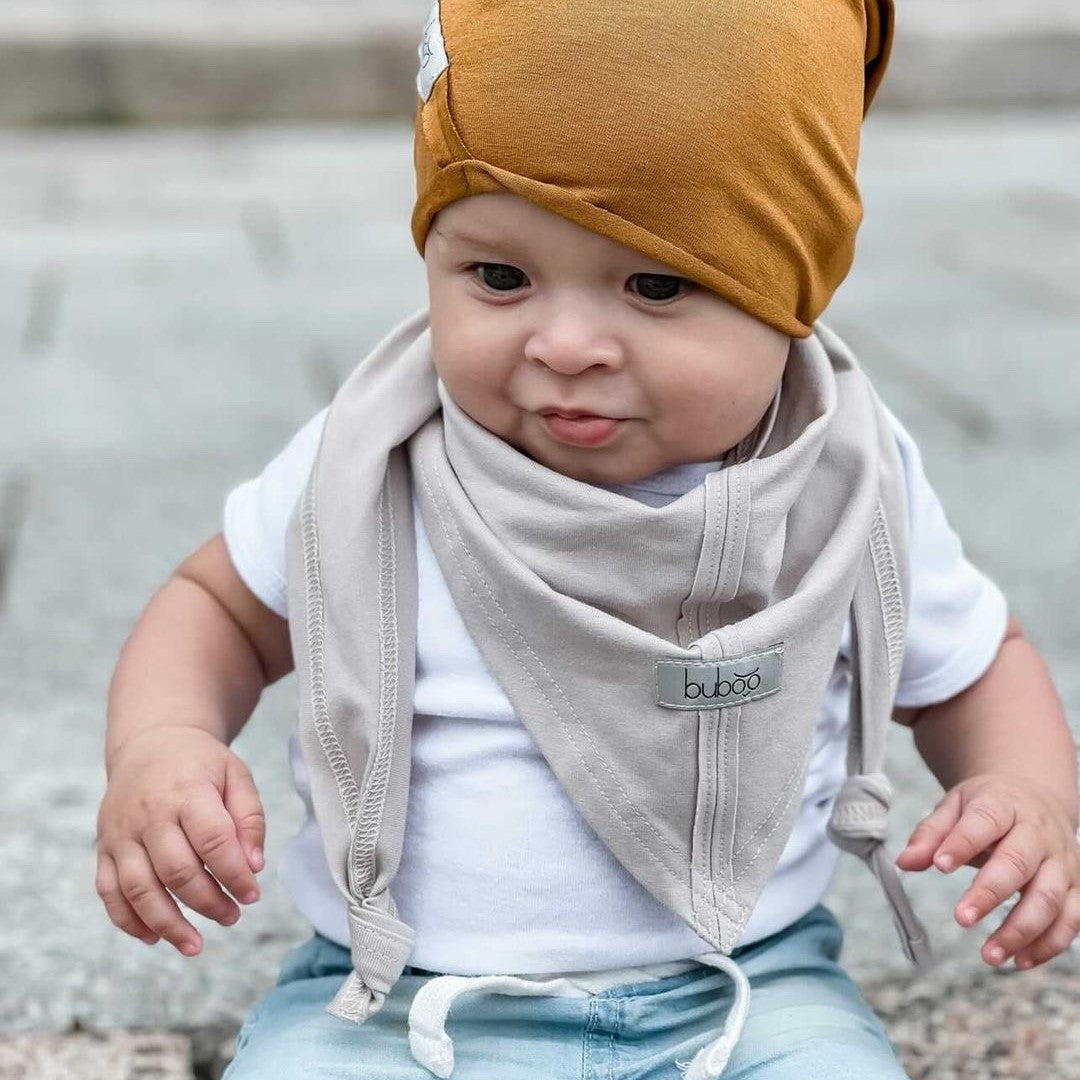 Kids' Spring & Summer Scarf UPSIDEDOWN latte 2 – Soft, Breathable, Triangle Design