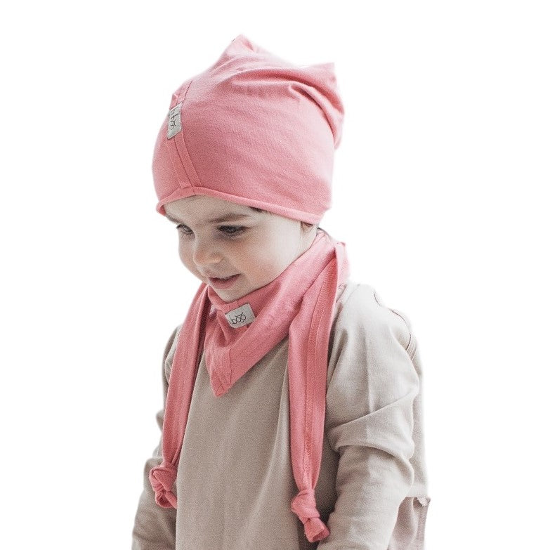 Kids' Spring & Summer Scarf UPSIDEDOWN CORAL – Soft, Breathable, Triangle Design