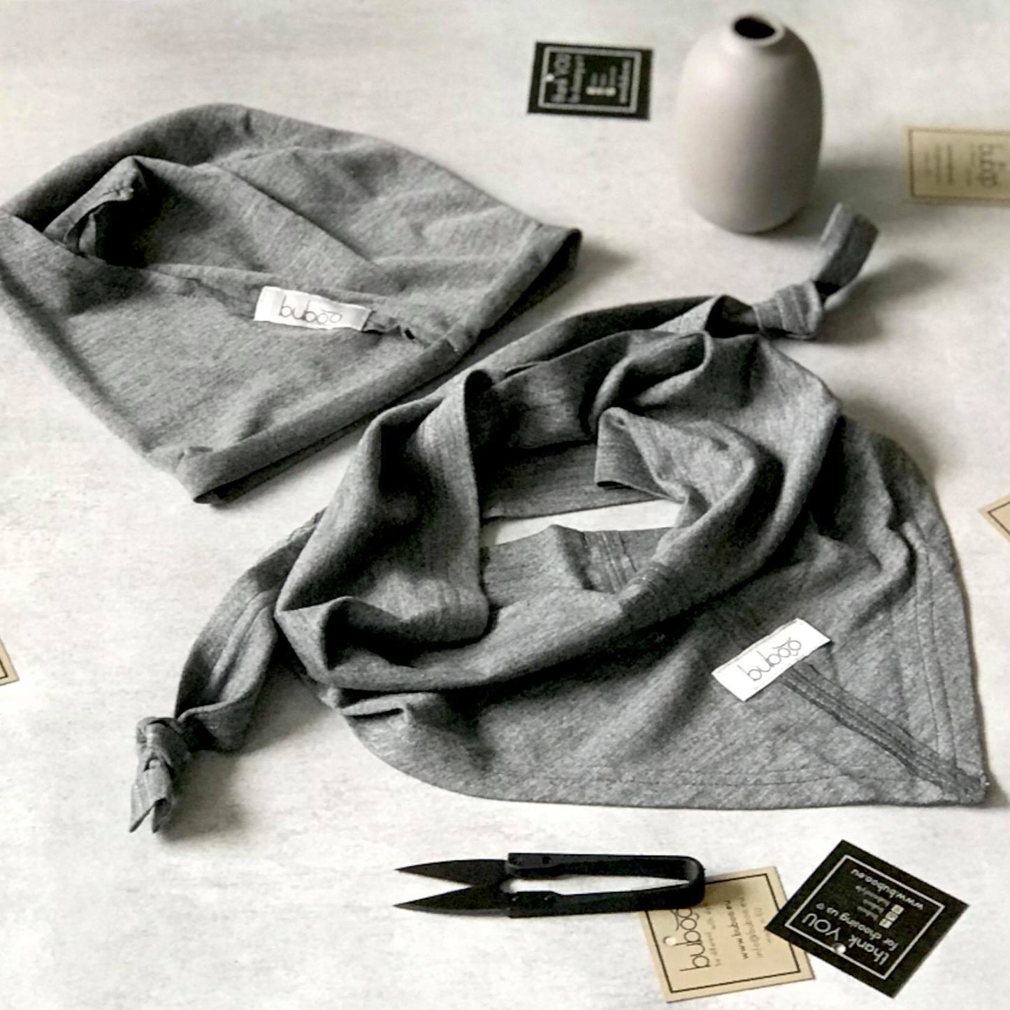 Kids modal-cotton beanie UPSIDEDOWN – Grey Dandelion