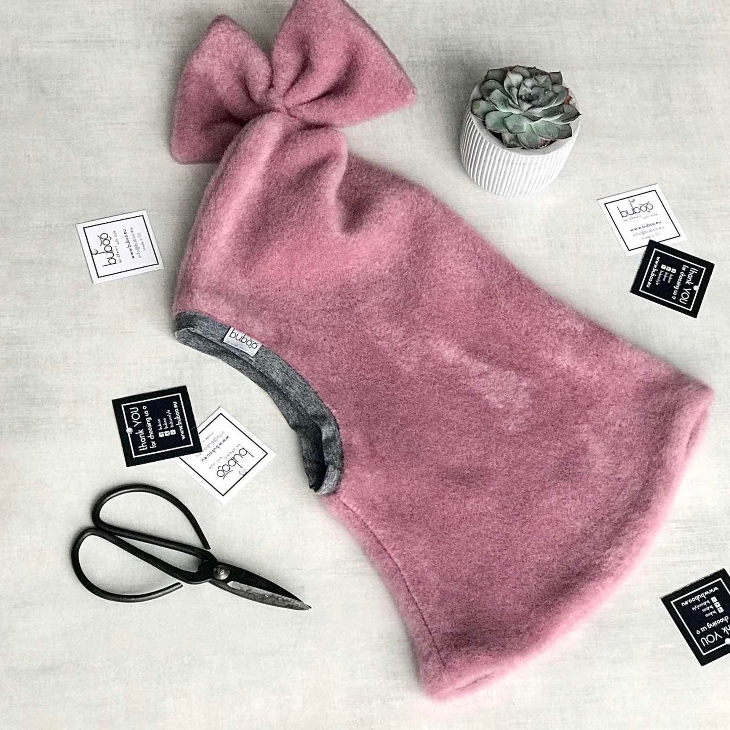 Stylish fall winter mohera II (new fabric) wool kids helmet FASHIONISTA ash rose
