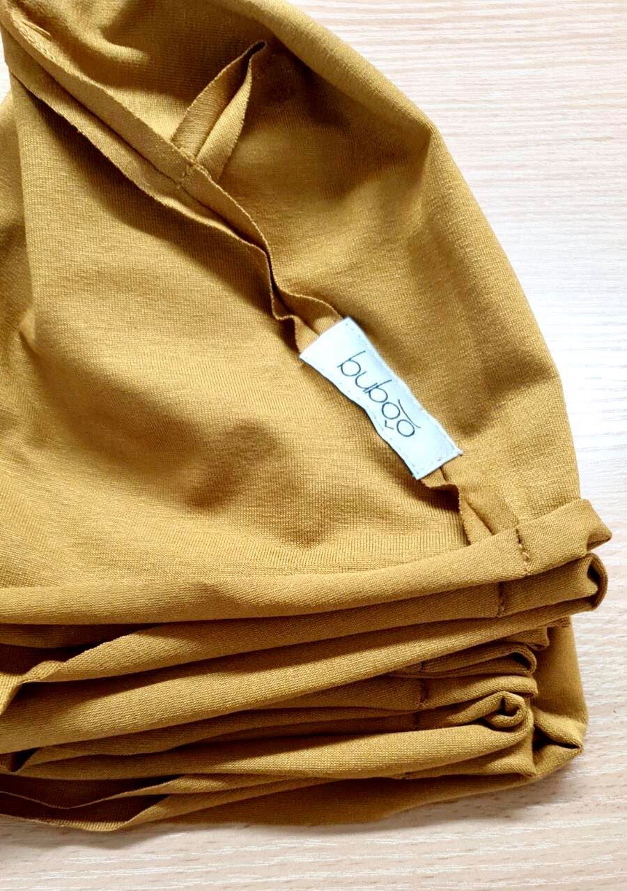 Kids thin cotton beanie UPSIDEDOWN – Mustard