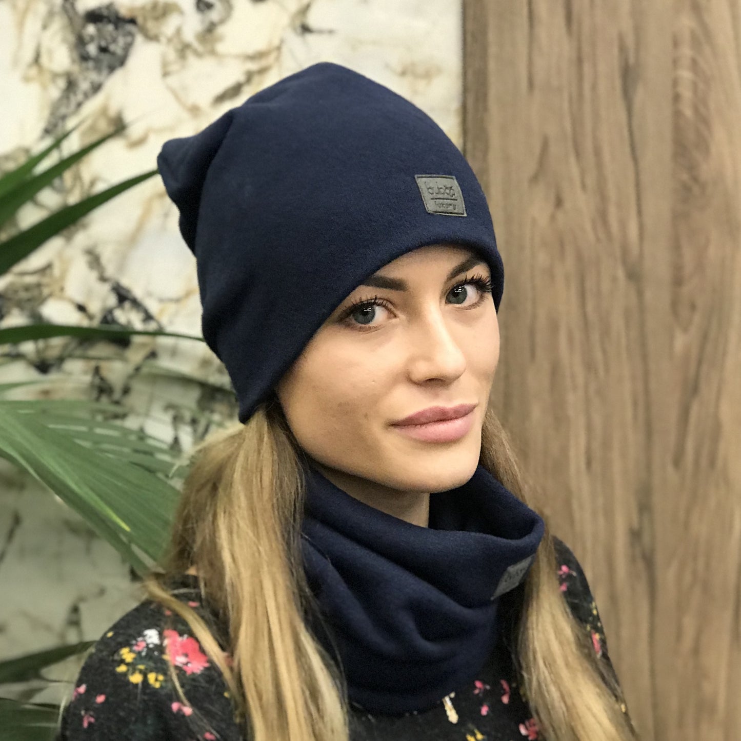 Kids beanie for fall winter spring BUBOO Luxury - Blue