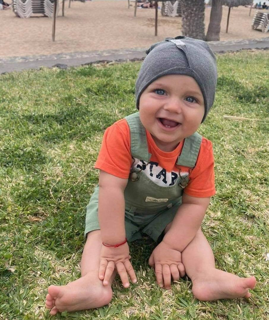 Kids modal-cotton beanie UPSIDEDOWN – Grey Dandelion