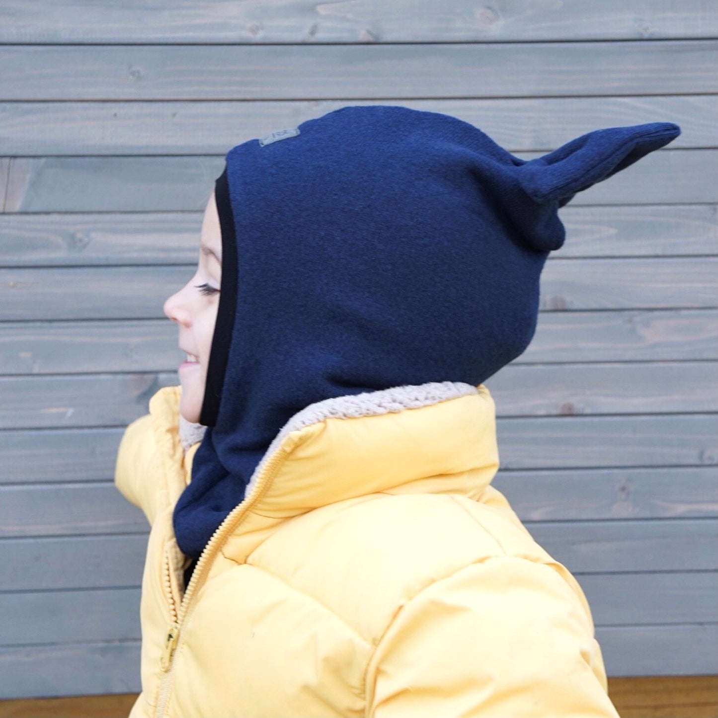 Luxury Fashionista Cotton Girls Balaclava – Blue | Autumn/Winter/Spring Hat – BUBOO
