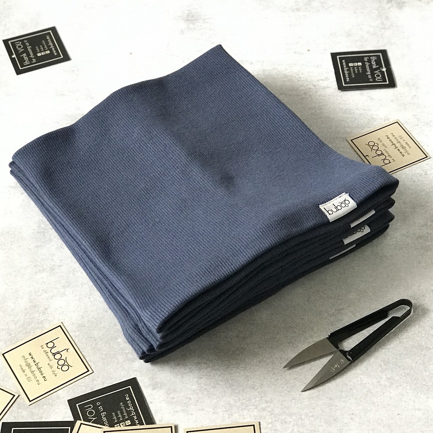 Kids snood scarf for spring fall - blue color