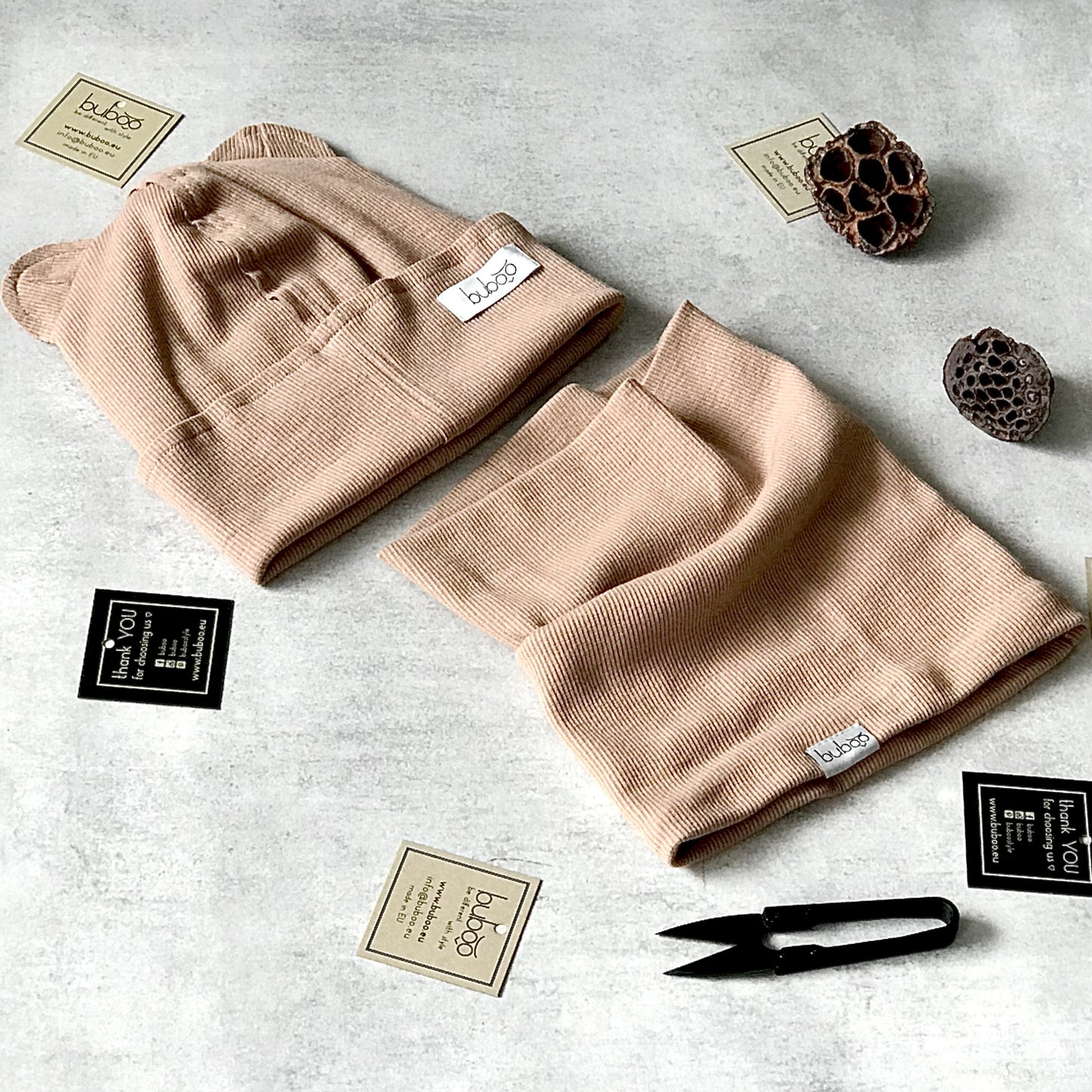 Kids snood scarf for spring fall - Cocoa