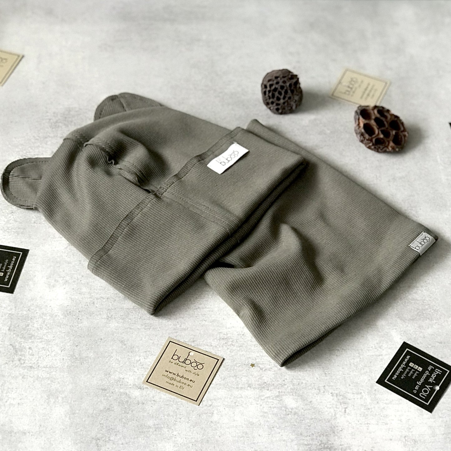 Kids snood scarf for spring  fall - Khaki