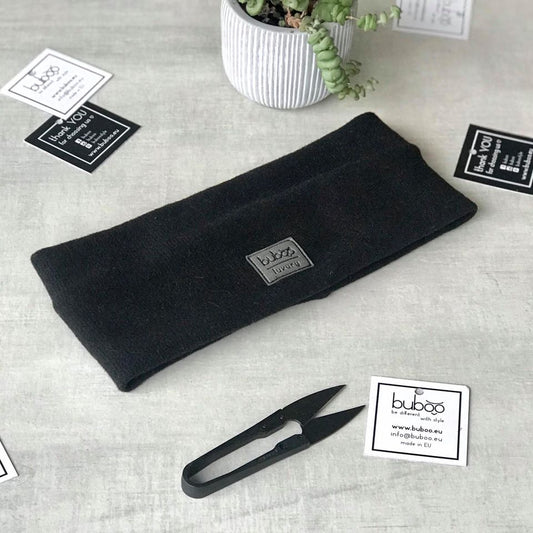 Kids headband BUBOO luxury for fall  winter  spring SIMPLE  Black