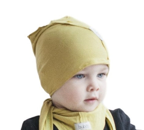 Kids thin cotton beanie UPSIDEDOWN – Lemon