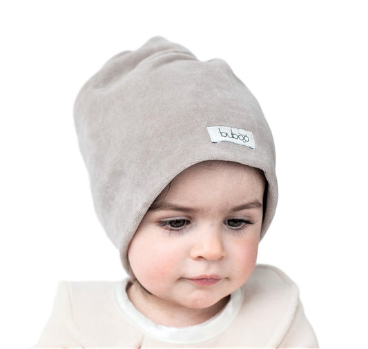 SCREWcz double layered velour beanie sand