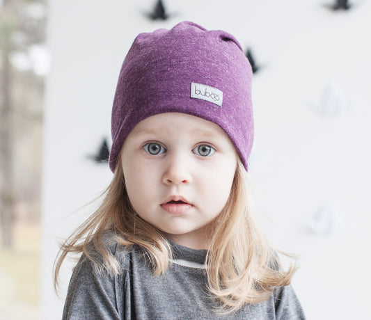Screw2 Beanie – Eggplant | Stylish Double Beanie with a Modern Twist