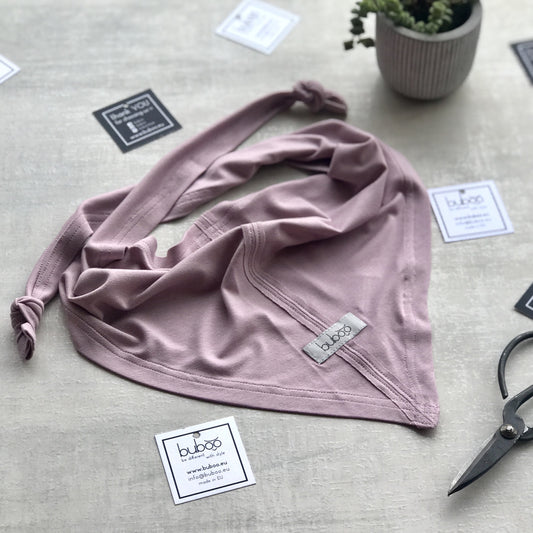 Kids' Spring & Summer Scarf UPSIDEDOWN ASH ROSE – Soft, Breathable, Triangle Design