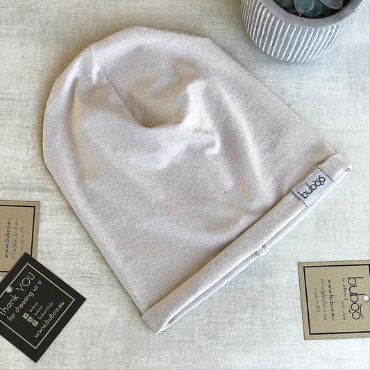 Vaikiška plona vienguba kepurė TRENDY pavasariui / vasarai  latte 2 spalvos