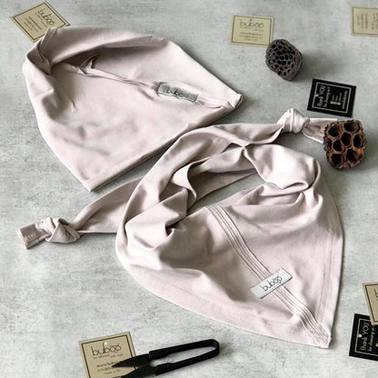 Kids' Spring & Summer Scarf UPSIDEDOWN latte 2 – Soft, Breathable, Triangle Design