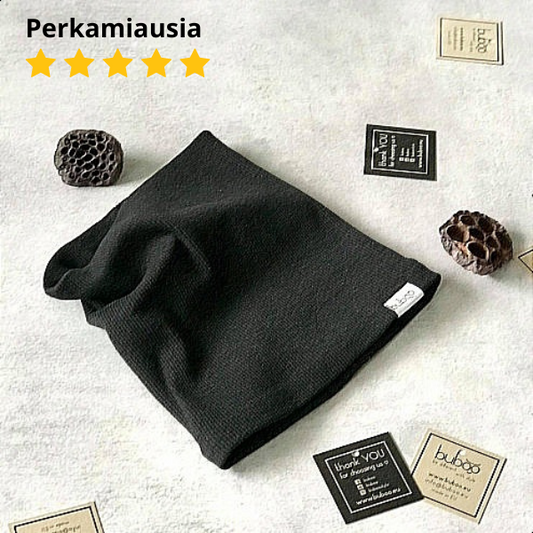 Kids snood scarf for spring  fall - Black
