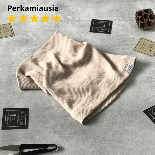 Kids snood scarf for spring  fall - cream