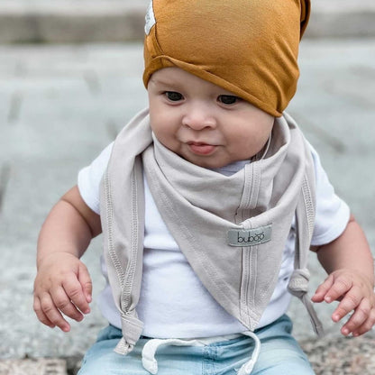 Kids' Spring & Summer Scarf UPSIDEDOWN latte 2 – Soft, Breathable, Triangle Design