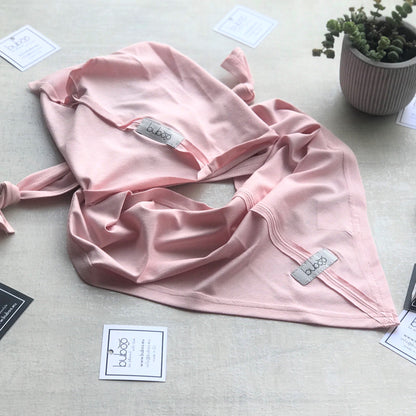 Kids' Spring & Summer Scarf UPSIDEDOWN BLUSH POWDER – Soft, Breathable, Triangle Design