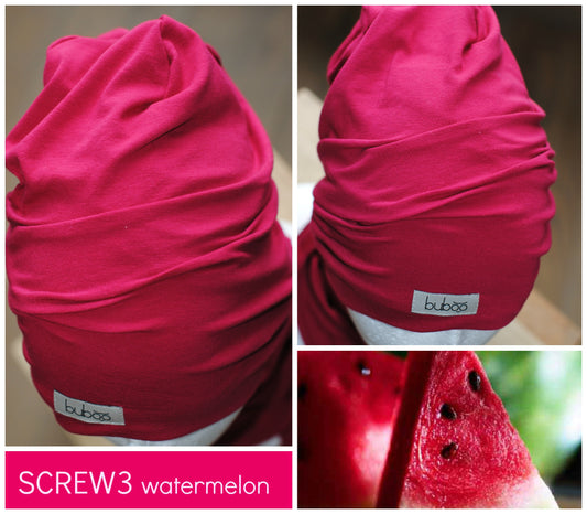 BEANIE SCREW3 Watermelon