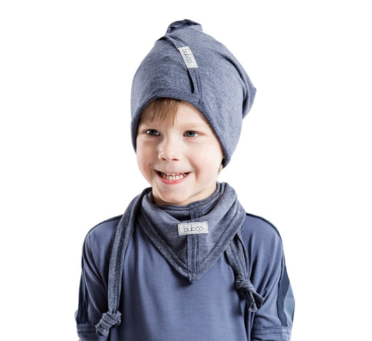 Kids' Spring & Summer Scarf UPSIDEDOWN BLUEBERRY – Soft, Breathable, Triangle Design