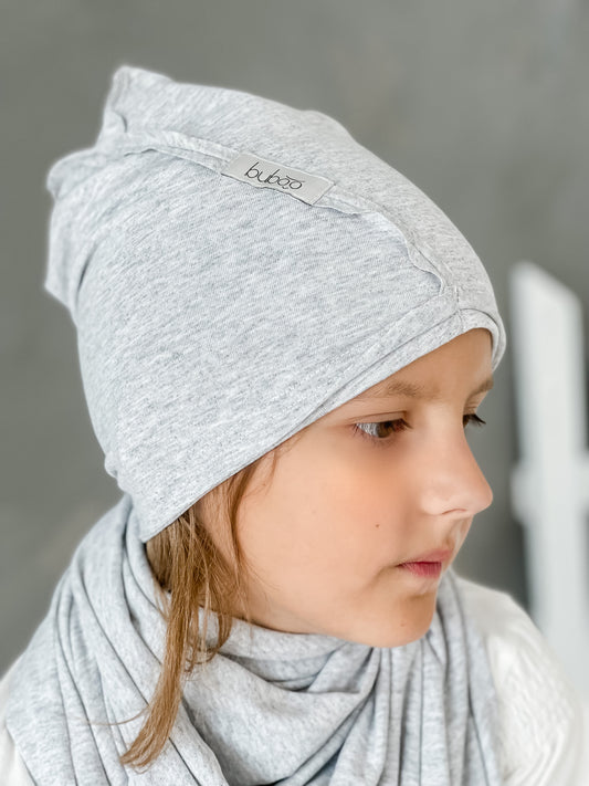 Kids double-layer cotton beanie UPSIDEDOWN – Mist