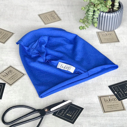 Kids double-layer cotton beanie UPSIDEDOWN – Cornflower