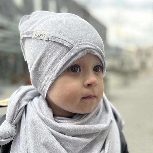 Kids double-layer cotton beanie UPSIDEDOWN – Mist