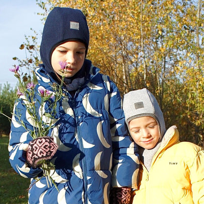 Luxury Cotton Kids Balaclava – Blue | Autumn/Winter/Spring Helmet Hat – BUBOO