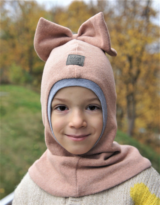 Luxury Fashionista Cotton Girls – Ash Rose | Autumn/Winter/Spring Hat – BUBOO