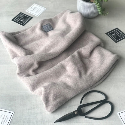 Kids snood scarf for fall  winter  spring BUBOO luxury - Latte