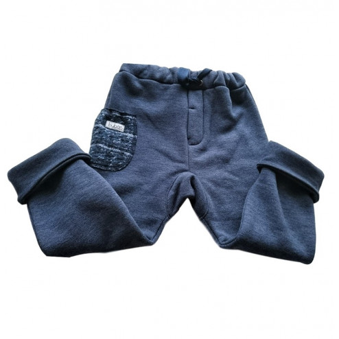 warm POCKET pants blueberry with wool pocket (new)
