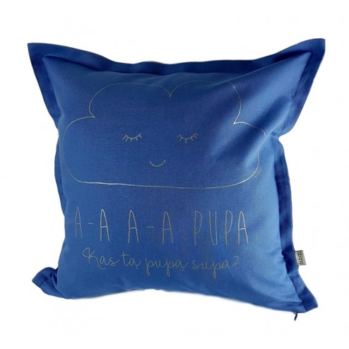 Interior pillow with print AA PUPA, cloud