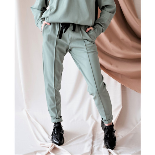 Female stylish leisure pants BUBOO active, mint