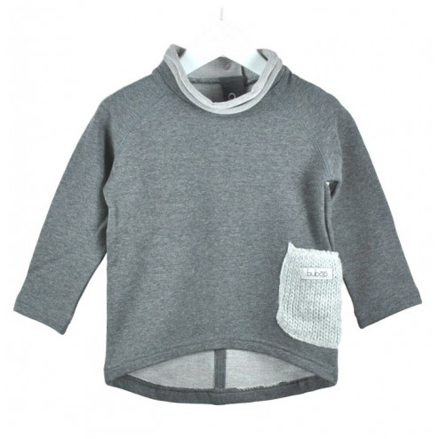 POCKET top grey wool pocket