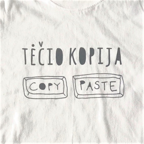 Short sleeve shirt white TĖČIO KOPIJA