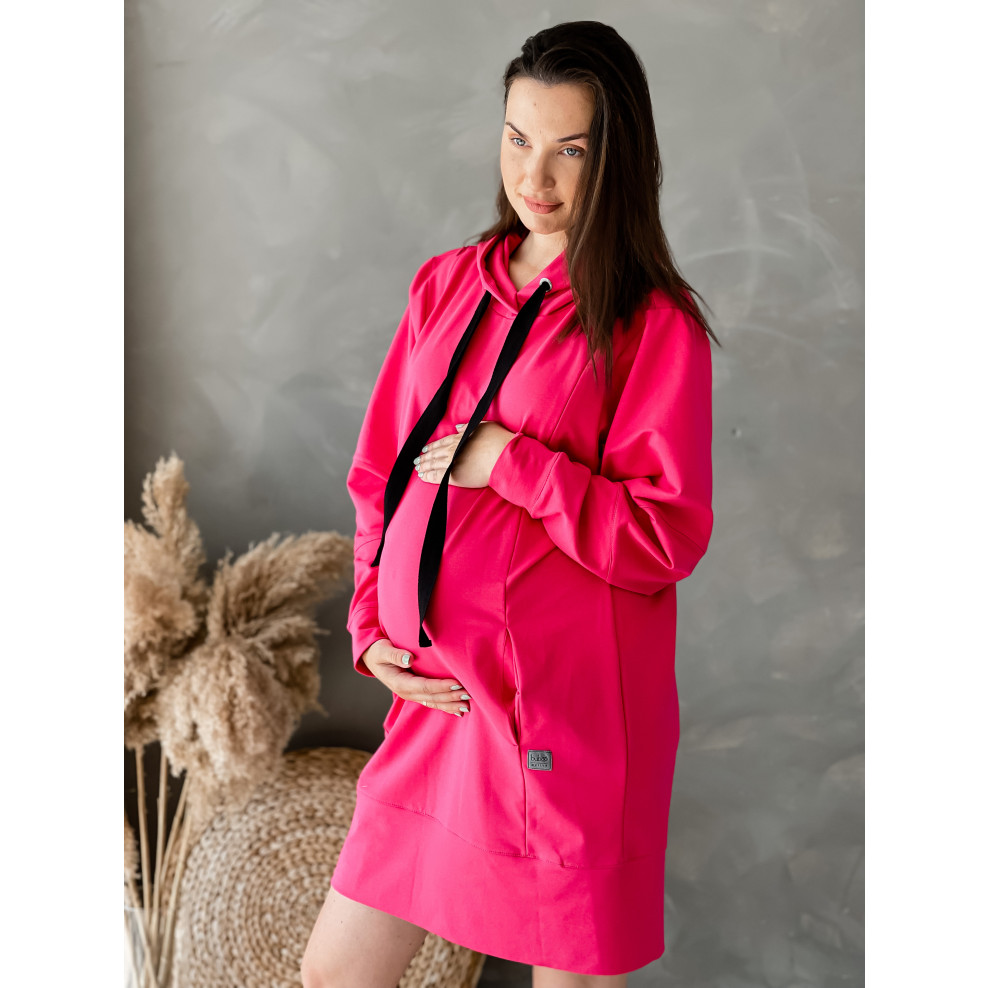 Maternity and nursing dress tunic hidden zipper in the front BUBOO
