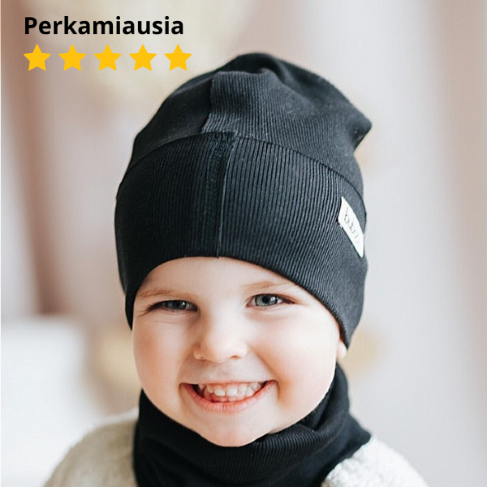 Black beanie sale kids