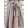 Impressive female linen/viscose ash rose skirt TAHO