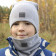 Kids snood scarf for fall, winter, spring BUBOO luxury - Grey