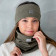 Woman headband for fall, winter, spring SIMPLE from BUBOO luxury, Chaki