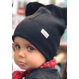 BEAR charcoal one layer beanie, black