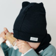 BEAR charcoal one layer beanie, black